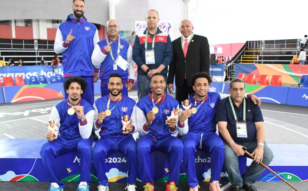 Equipo masculino baloncesto 3×3 de RD, oro en Bolivarianos Ayacucho