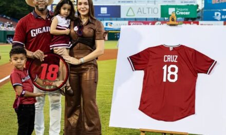 Gigantes del Cibao retiran número 18 de Nelson Cruz