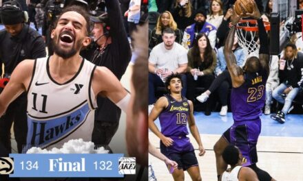 134-132 Trae Young fulmina a los Lakers