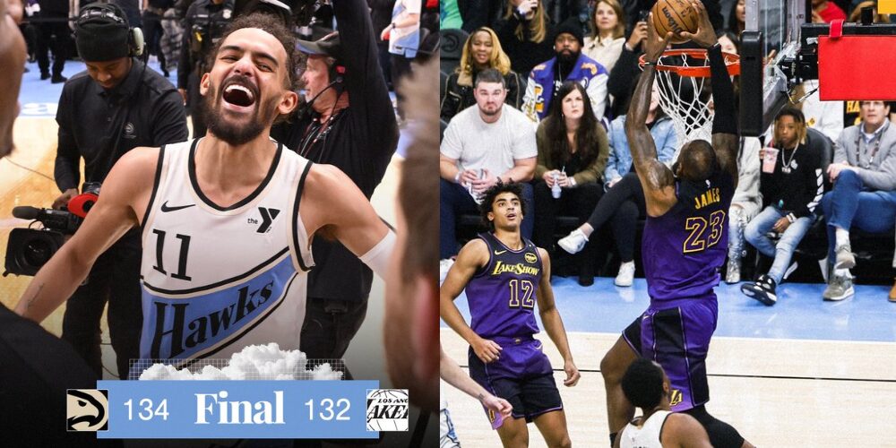 134-132 Trae Young fulmina a los Lakers