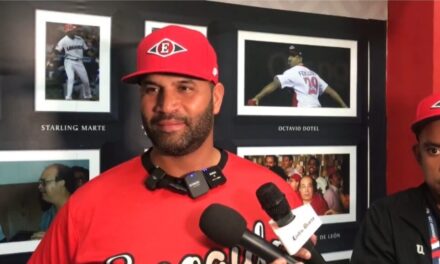 Albert Pujols: «No tengo presión, si el dueño del Escogido me bota, me voy a mi casa tranquilo»