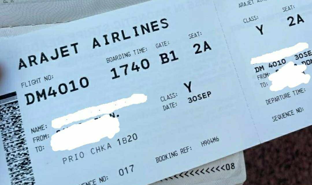 Araajet garrocha la liquidación de sus vuelos a los Estados Unidos