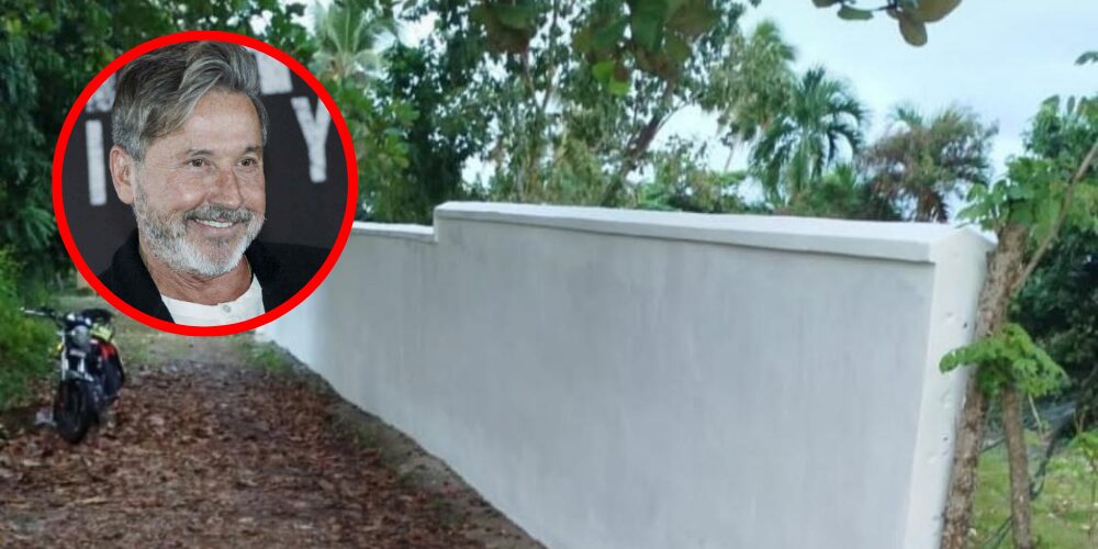 Ricardo Montaner repinta la muro de su casa