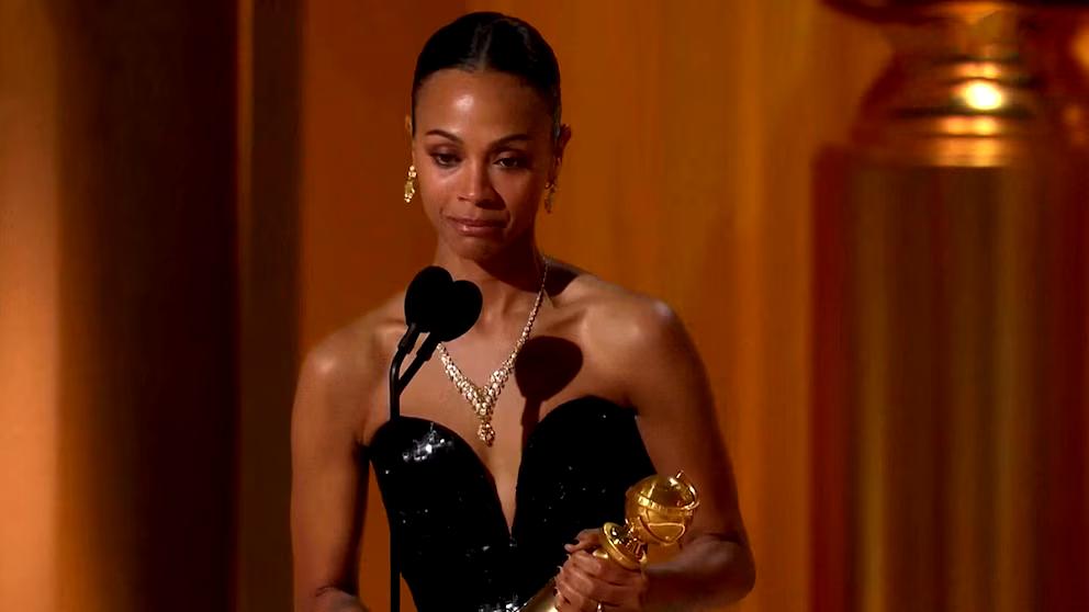 Zoe Saldaña anhelo un Globo de Oro por “Emilia Pérez”