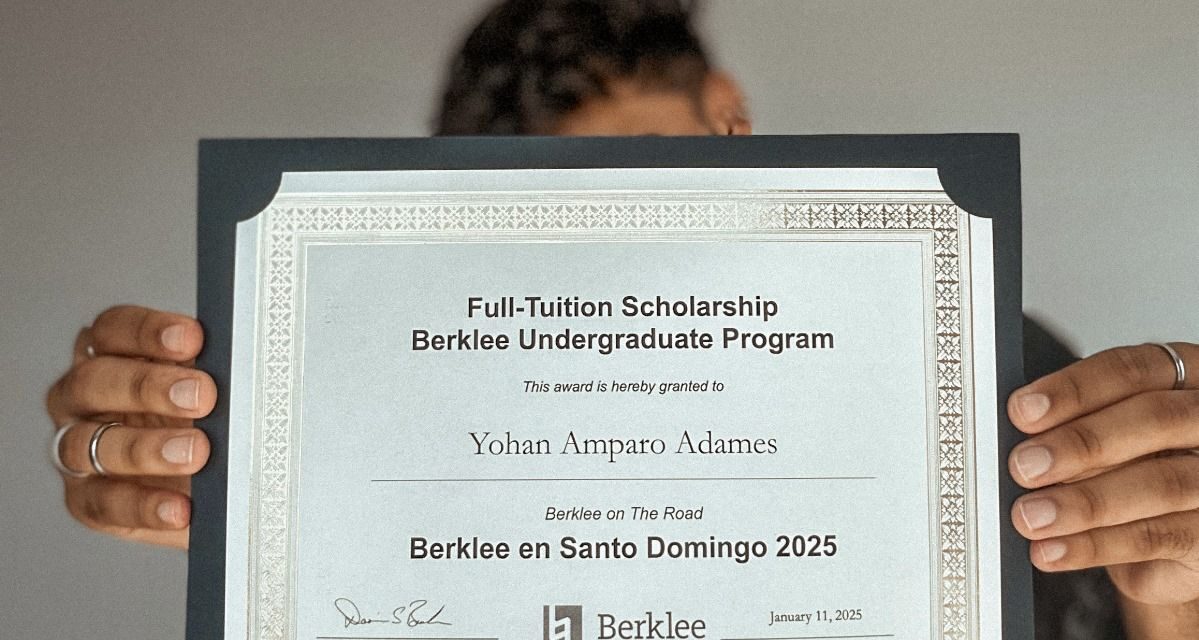 Yohan recibe ayuda de estudio en Berklee College of Music