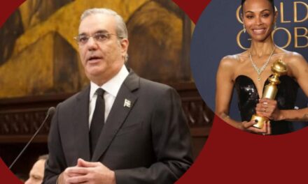 Luis Abinader felicita a Zoe Saldaña tras aventajar los Globos de Oro