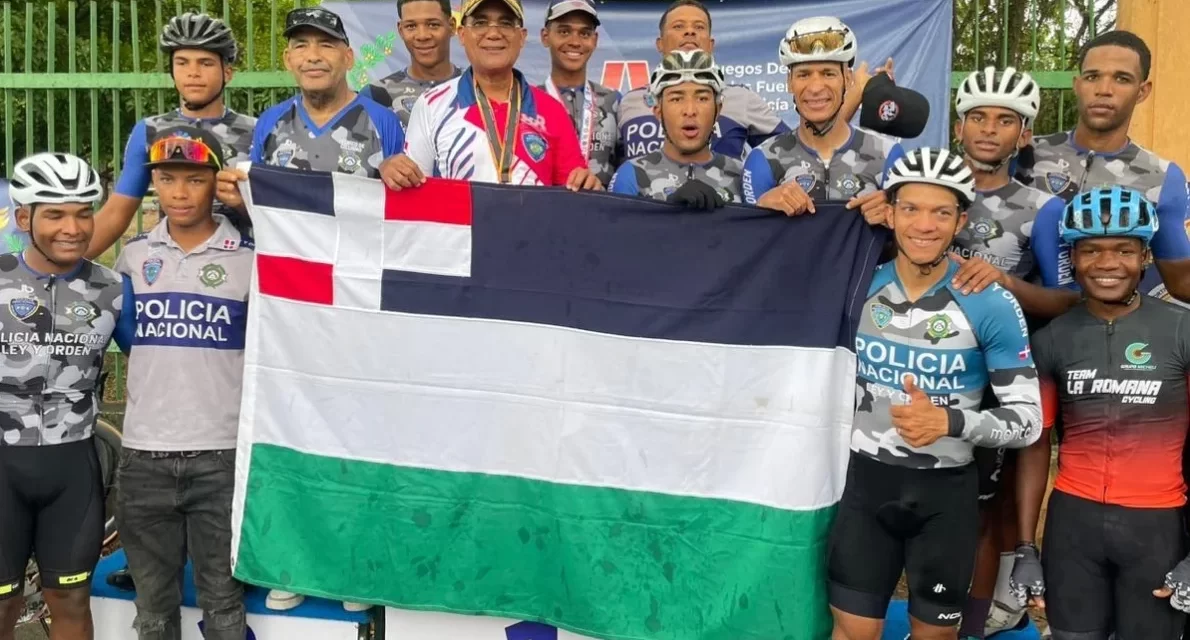 Policía Nacional triunfa ciclismo de Juegos Militares