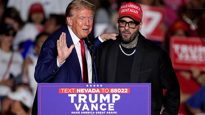 Nicky Jam revela que Trump lo llamó «caliente» posteriormente de confundirlo con su esposa
