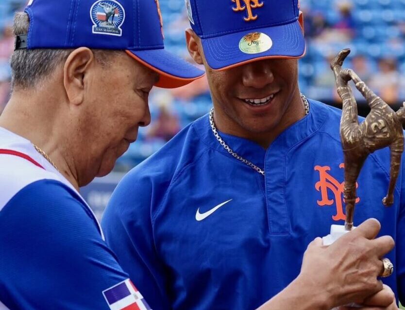 Juan Soto recibe el Premio Juan Marichal como el mejor dominicano en Grandes Ligas