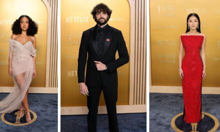 Glamour y elegancia desbordantes, comience la alfombrilla de los premios SAG