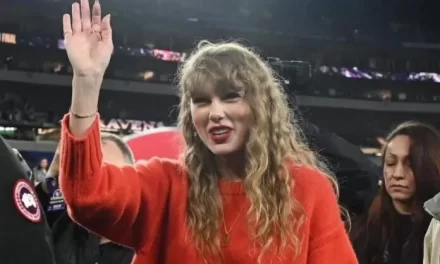 Swift llega a Caesars Superdome en apoyo de su novio Travis