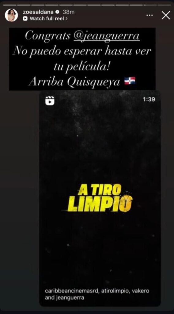 Zoe Sanosdraña ansioso por disfrutar de la película 