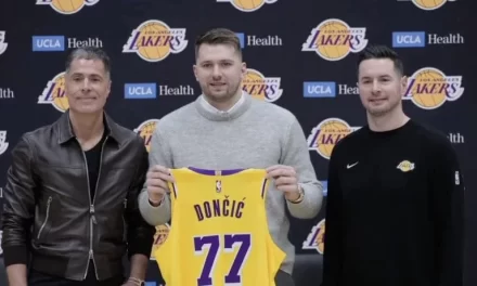 Luka Doncic llevó su encanto a Lakers, se vistió de amarillo y púrpura y debuta el lunes