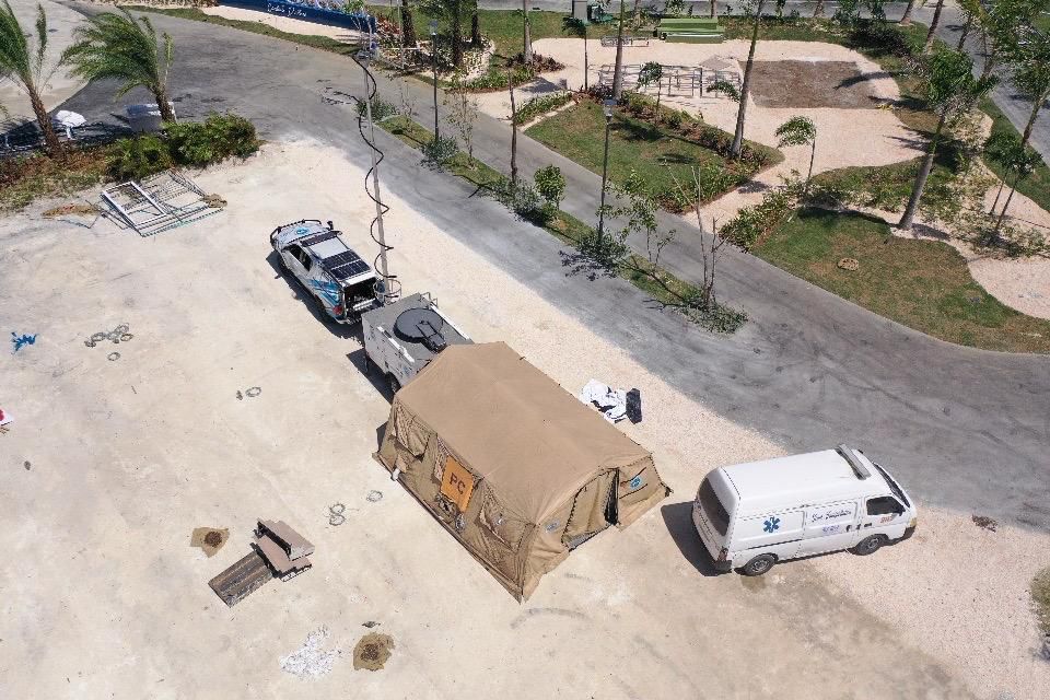 Fuego contenido en la reserva natural de Hoyo Claro