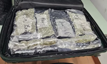 Hombre canadiense arrestado con 32 paquetes de presunta maría
