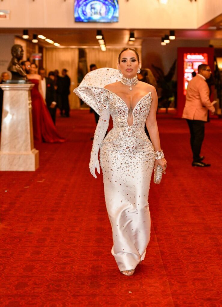 Jennifer Fungenzi desfiles por primera vez en los Premios Soberanos con Vestido Giannina Garaz | Último minuto