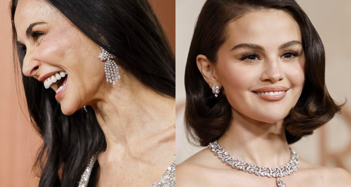 Demi More y Selena Gómez's Jewel Dresses el más admirado ÓScar