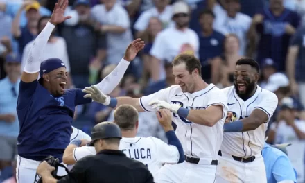 Jonrón de Kameron Misner en la 9na da triunfo a Rays 3-2 sobre Rockies en el Steinbrenner Field