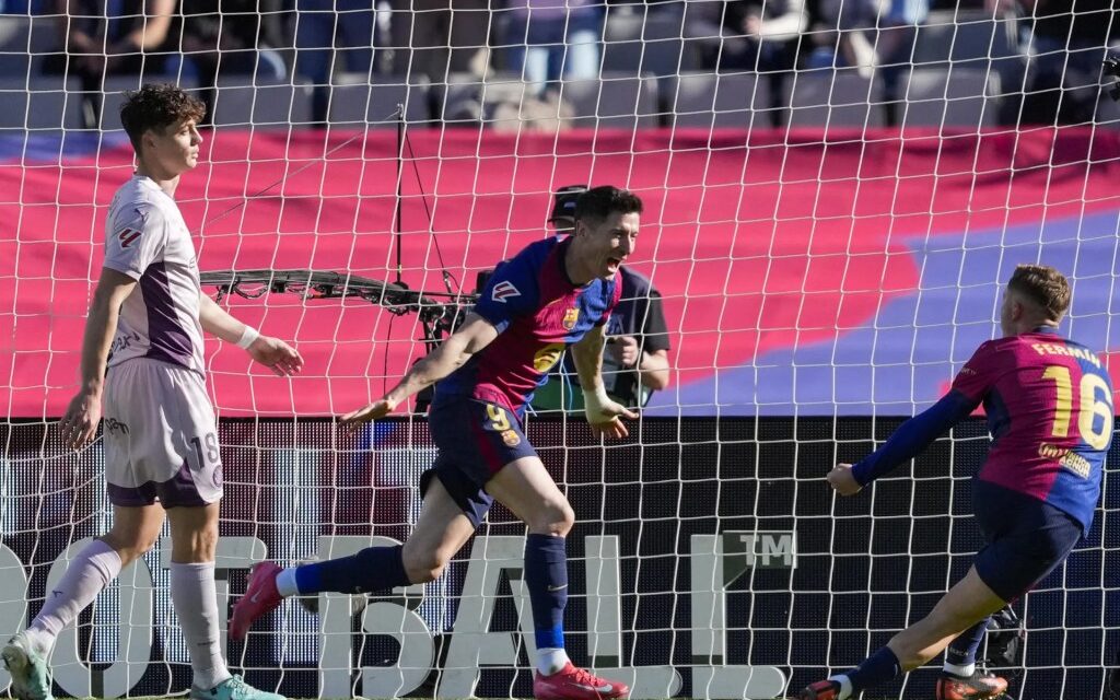 El Barça sigue descontando en dirección a LaVenda con un diferencial Lewandowski