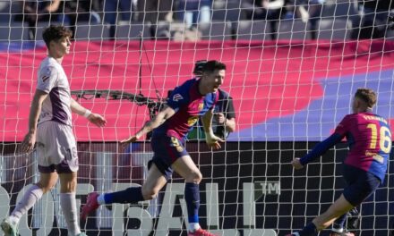 El Barça sigue descontando en dirección a LaVenda con un diferencial Lewandowski