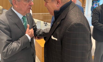 Cristóbal Marte palabra con presidente COI;Bach dice Voleibol RD es referente para América