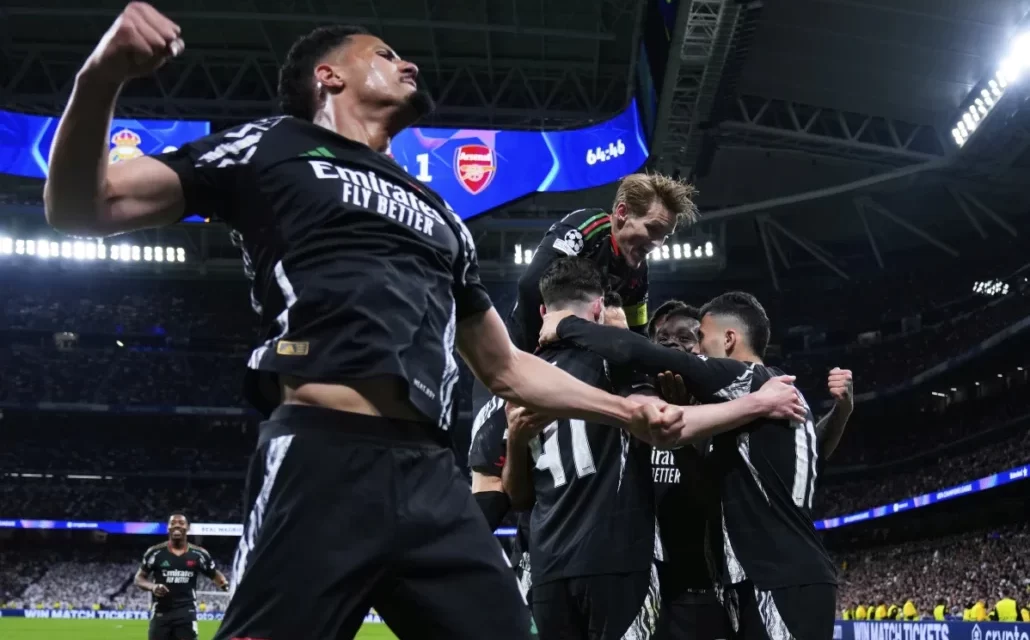 Arsenal elimina al Real Madrid y regresa a semifinales de Champions tras 16 primaveras