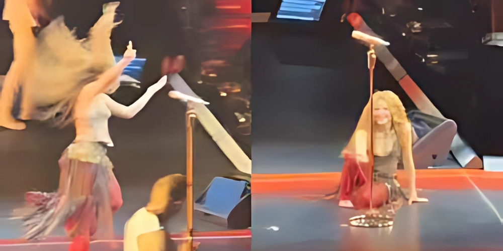 Shakira sufre caído en concierto en Canadá y deseo ovación