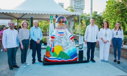 Presentan la cuarta menina dominicana, «Quisqueya la Bella», en el parque Mirador Sur