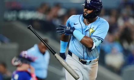 Junior Caminero brilla con seis empujadas en persuasivo triunfo de los Rays sobre Astros