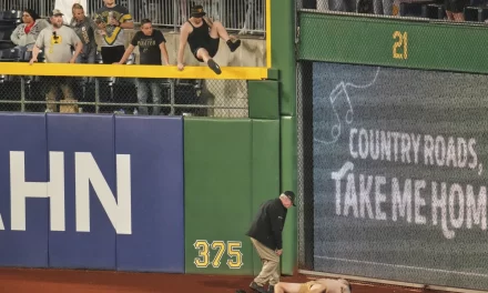 Fanático cae desde la bardal Clemente durante distracción de los Piratas en el PNC Park