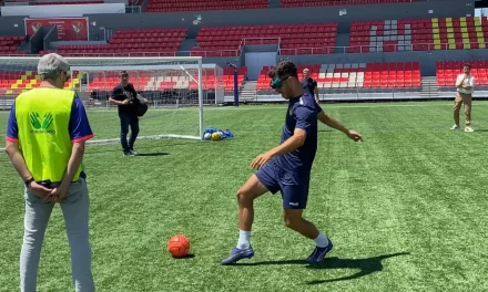 Jugar a fútbol sin ver, un gran liza hasta para jugadores profesionales