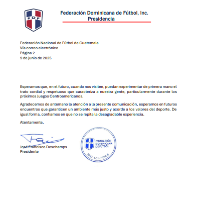 Fedofútbol denuncia incidentes racistas durante reconocimiento de la selección dominicana a Guatemala