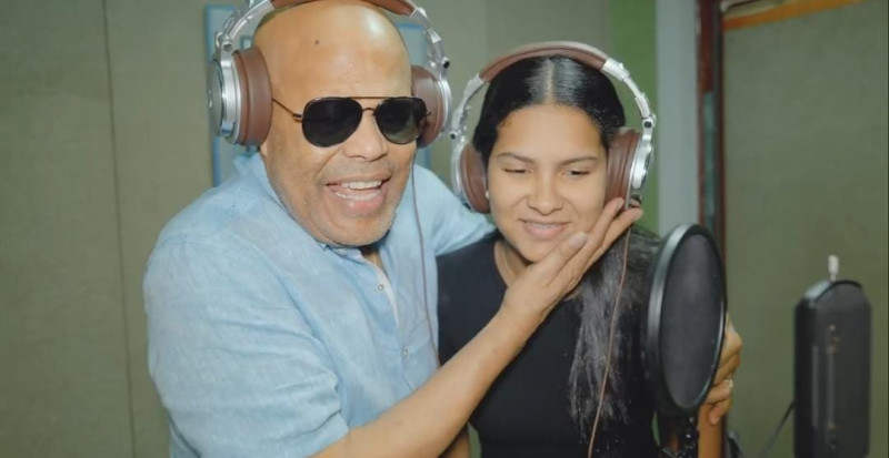 Hija pequeño de Rubby Pérez