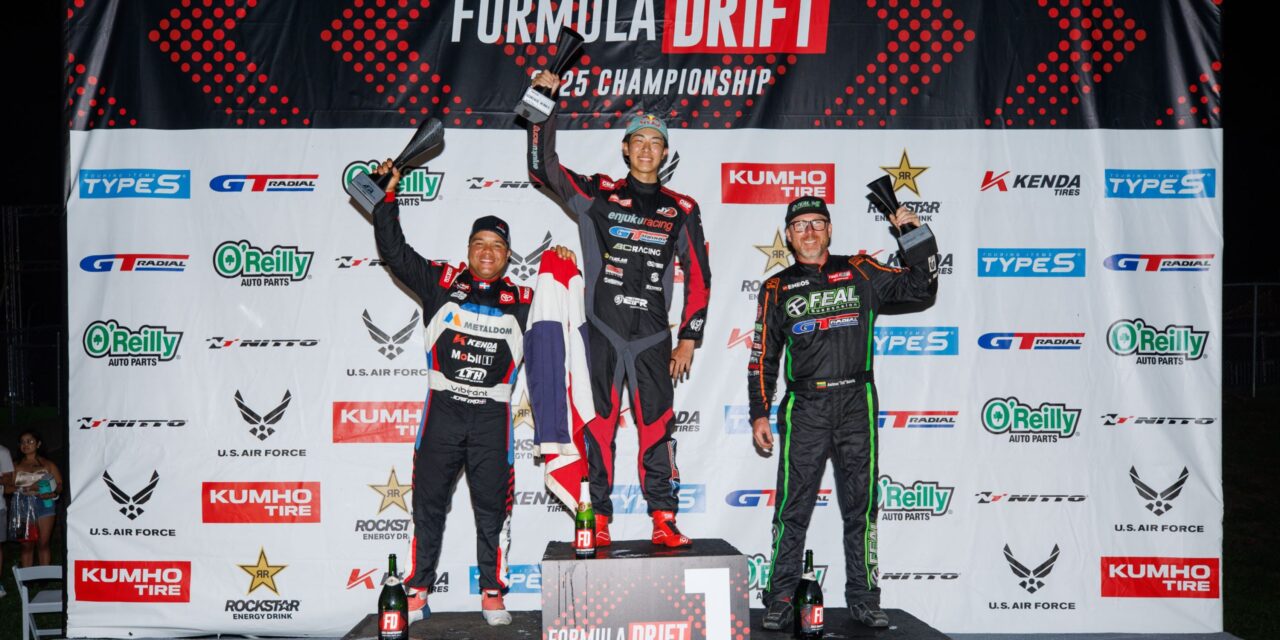 Jhonnattan Castro hace historia como primer dominicano y latino en fórmula Drift Pro Podium