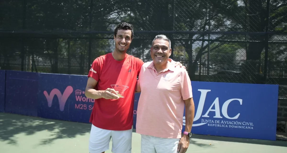 Roberto Cid se corona en torneo tenis M25 Santo Domingo