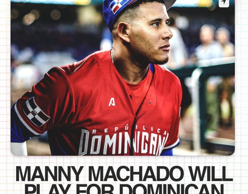 Manny Machado confirma que jugará con RD en el Clásico Mundial 2026