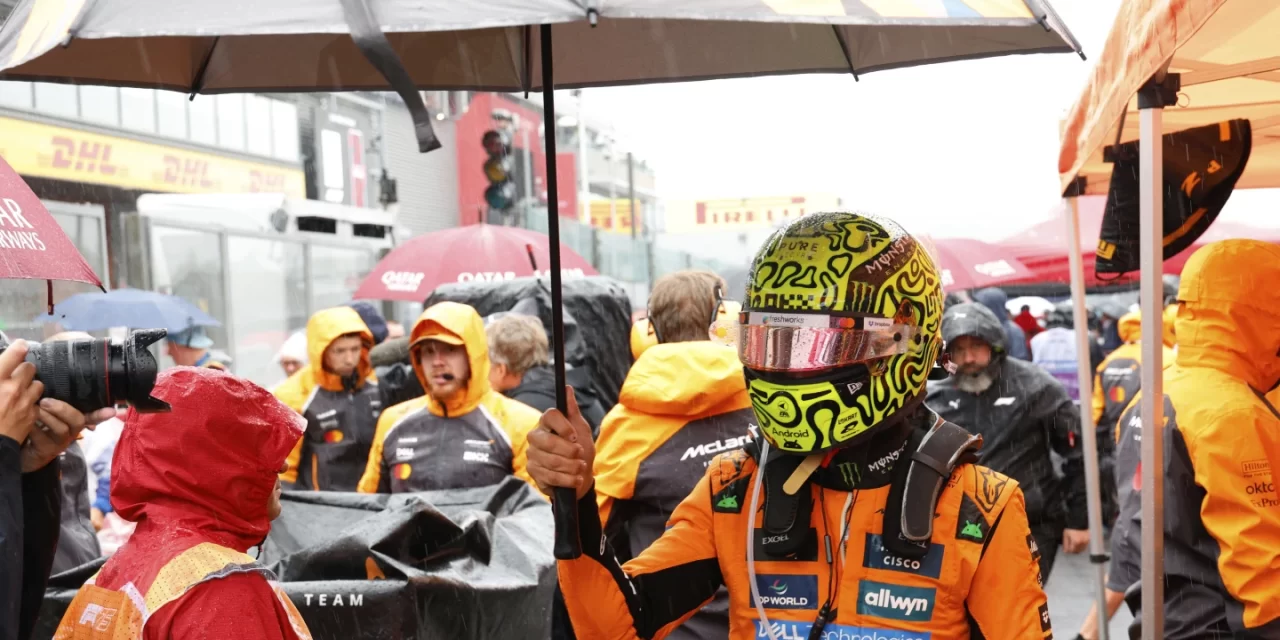 Gran Premio de Bélgica estuvo retrasado por fuertes lluvias