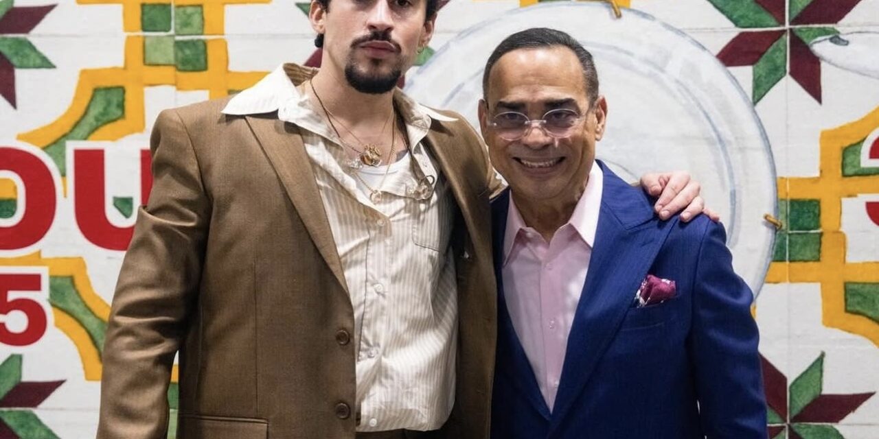 Un «inolvidable juntos»: Gilberto Santa Rosa gracias Bad Bunny por la oportunidad de compartir su software