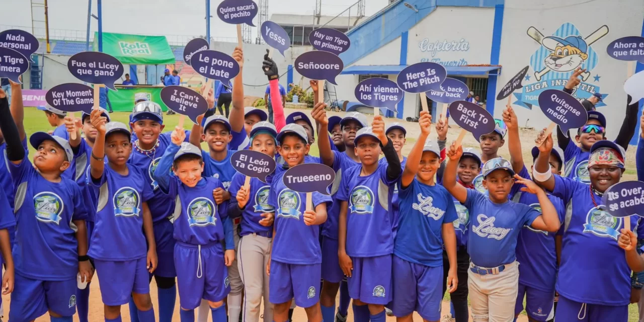 Licey da coito a los niños, los motiva en el béisbol e inculca los títulos familiares en ellos.