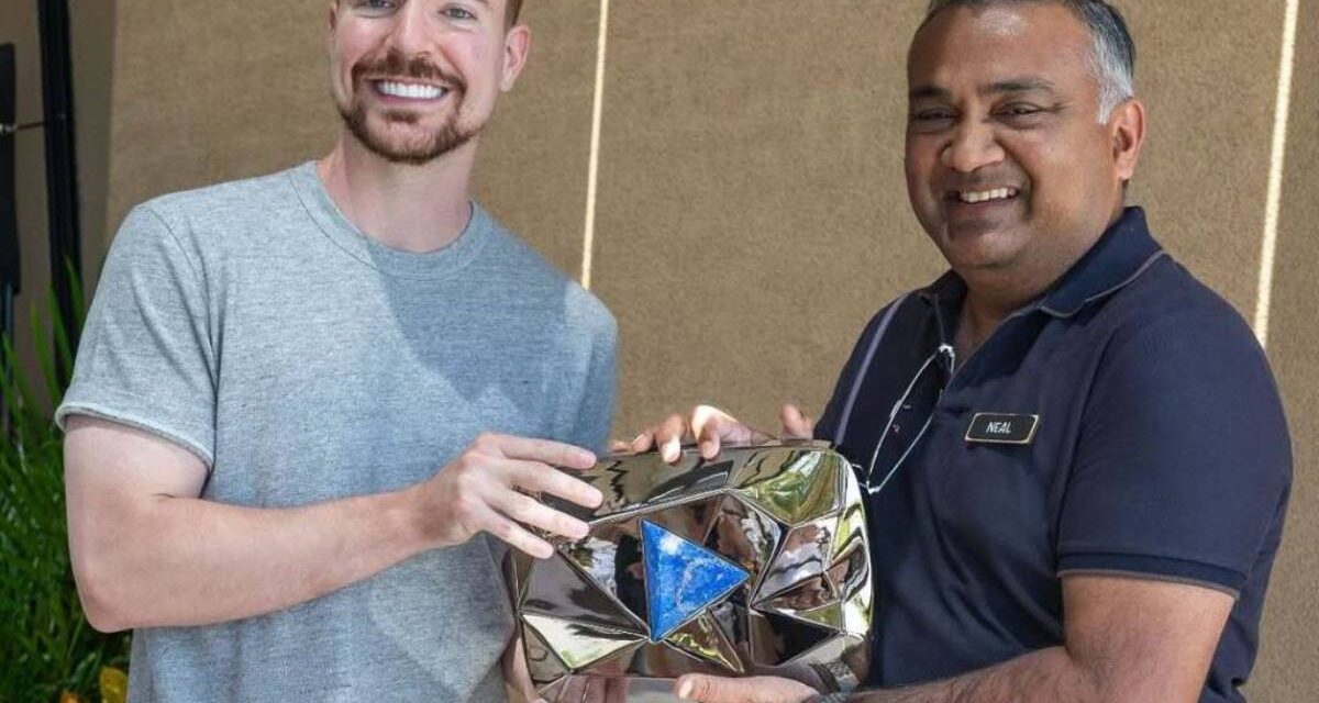 MrBeast recibió el interruptor peculiar de YouTube posteriormente de romper el registro del suscriptor