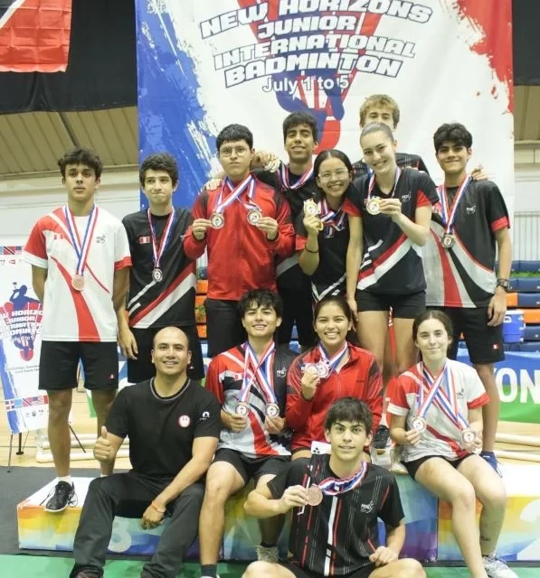 Perú acapara honores Torneo New Horizons Junior Bádminton