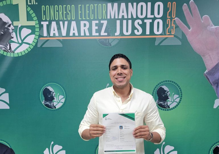 Víctor Crispin formaliza su registro en la dirección central de la fuerza de la gente