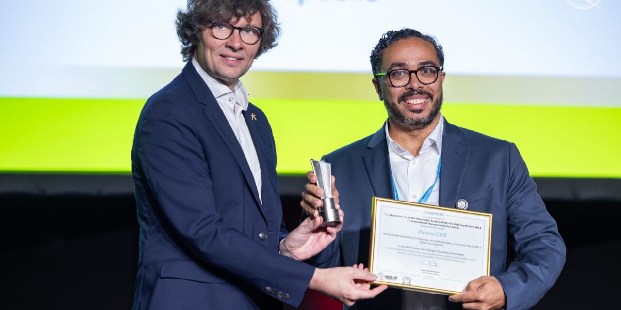 OGTIC recibe agradecimiento en los premios WSIS 2025 por su iniciativa GOB Points