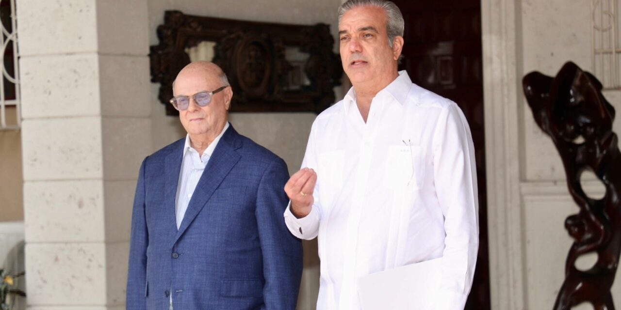 El presidente Abinader destaca el consenso franquista contra la crisis haitiana posteriormente de reunirse con el ex presidente Hipólito Mejía