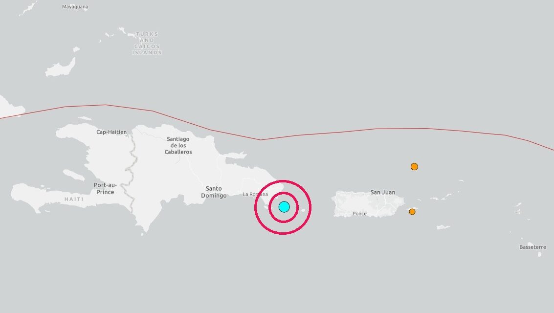 5.2 Magnitude Quake Shaks República Dominicana del Este