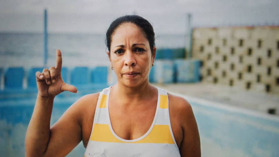 El agitador cubano Aymara Nieto llega a la República Dominicana posteriormente de ocho primaveras de prisión