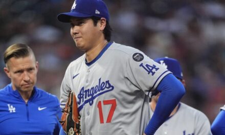 Shohei Ohtani (contusión en el muslo derecho) podría regresar al lineup de los Dodgers el viernes
