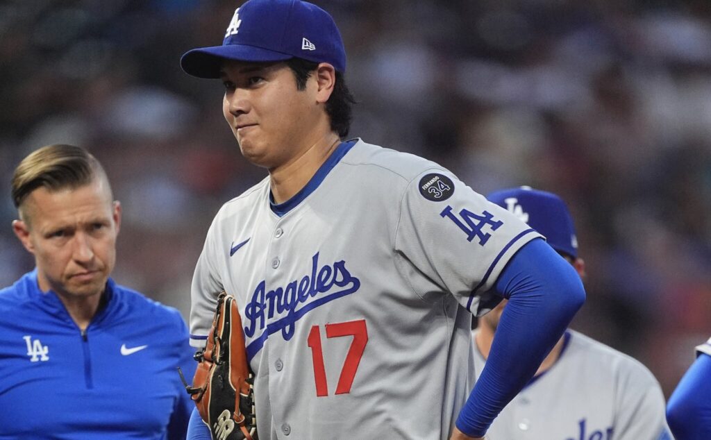 Shohei Ohtani (contusión en el muslo derecho) podría regresar al lineup de los Dodgers el viernes