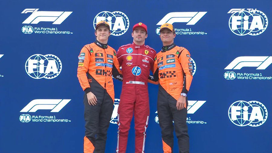 Leclerc sorprende anotándose la pole en Hungaroring por delante de los McLaren