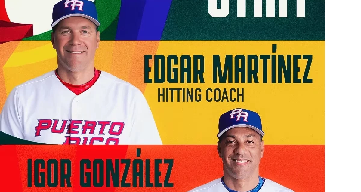 Edgar Martínez y Juan González serán coaches de bautismo de Puerto Rico
